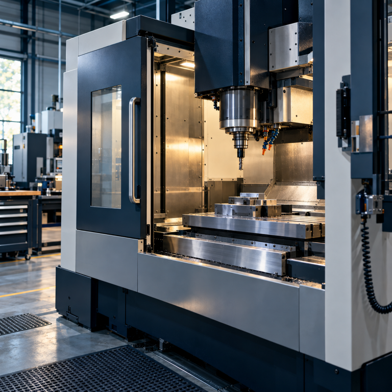 CNC machine in a workshop